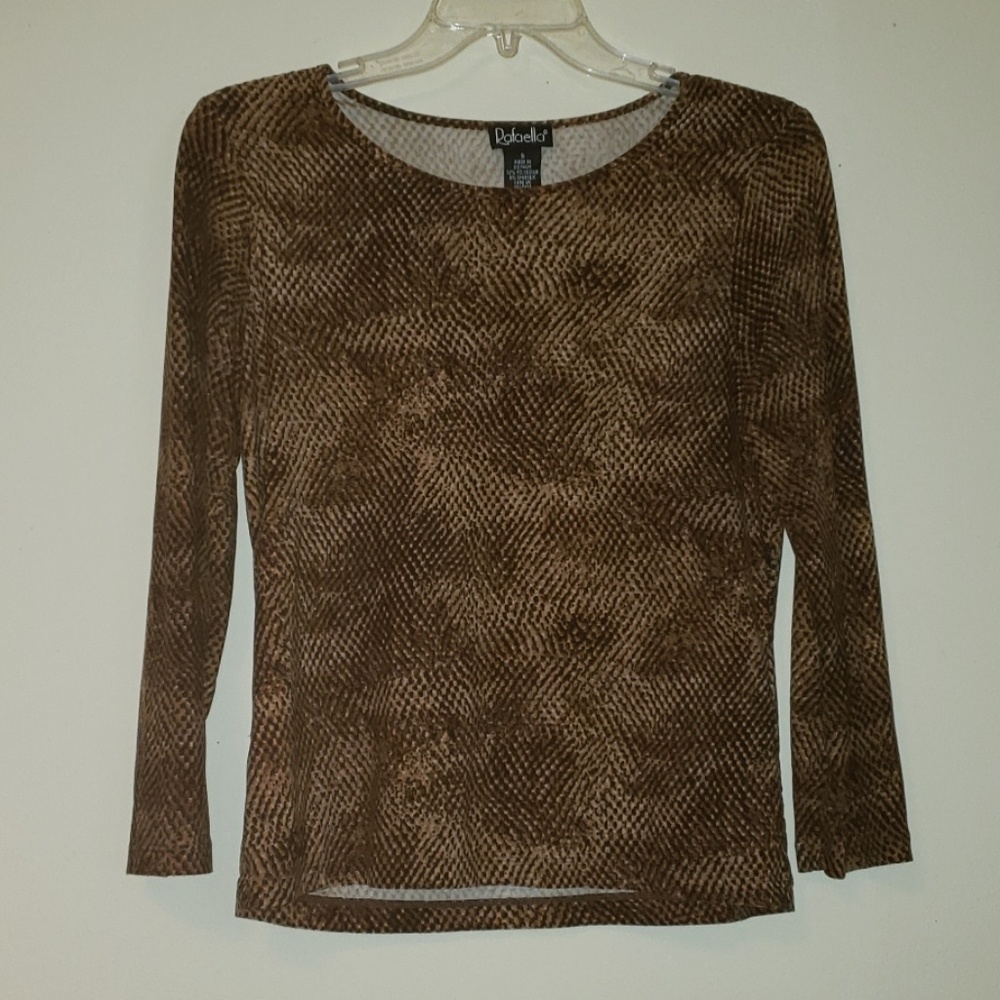 Rafaella Snake Print Top